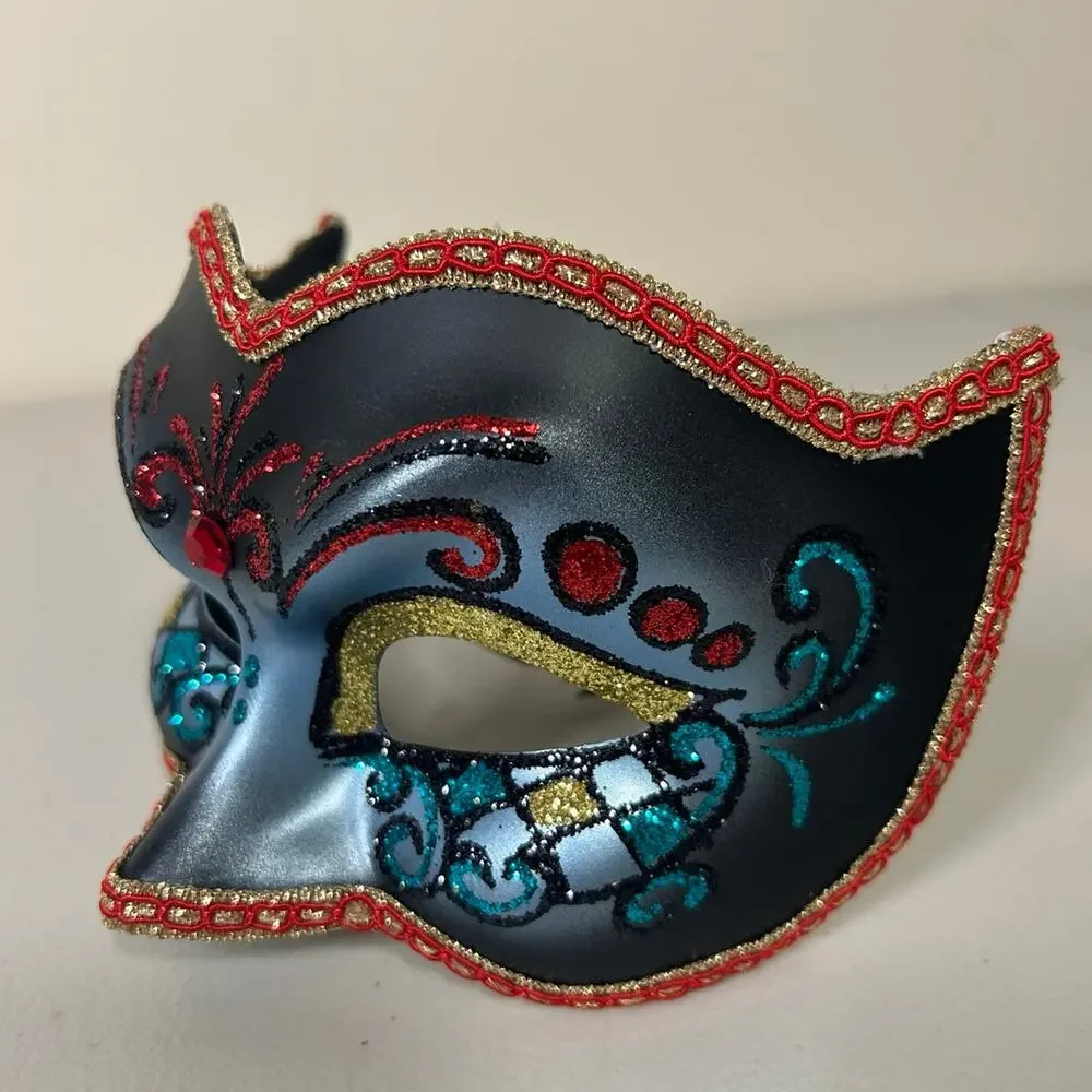 Hand Painted Venetian Masquerade Mask - Real Venetian Carnival Mask